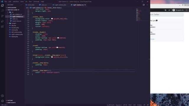 Twitter Clone Using HTML,CSS,PHP and MYSQL [#4] смотреть онлайн