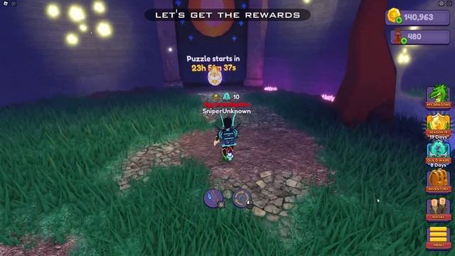 Puzzle 5 Egg of Light in Roblox Dragon Adventures Aranga Bun and new dragon Easter Event смотреть онлайн