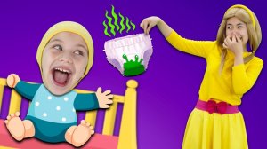 Песня с подгузником + больше | Детские рифмы и детские песни