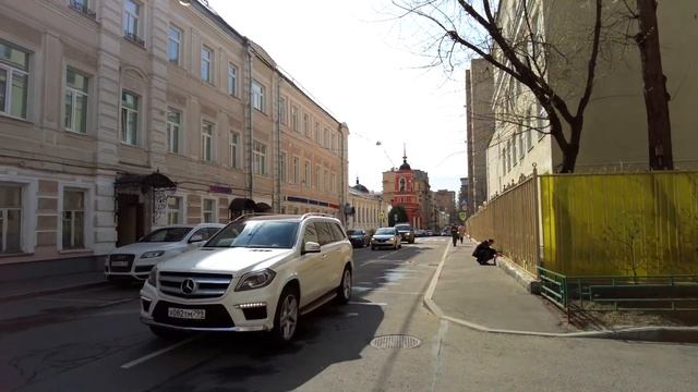 ⁴ᴷ⁶⁰ Walking Moscow: Arbatskaya Mt., New Arbat Ave, Bol'shoy Afanas'yevskiy Ln, Kropotkinskaya Mt. смотреть онлайн