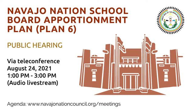NAVAJO NATION SCHOOL BOARD APPORTIONMENT PLAN (PLAN 6) PUBLIC HEARING (08/24/21) via Telecommunicat смотреть онлайн