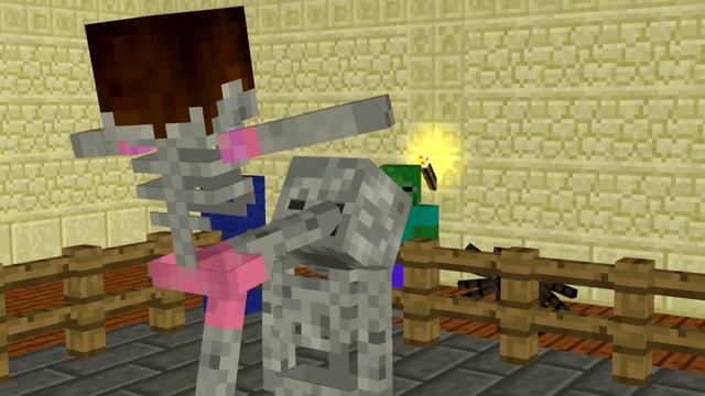 Monster School Girls vs boys combat challenge Minecraft animation смотреть онлайн