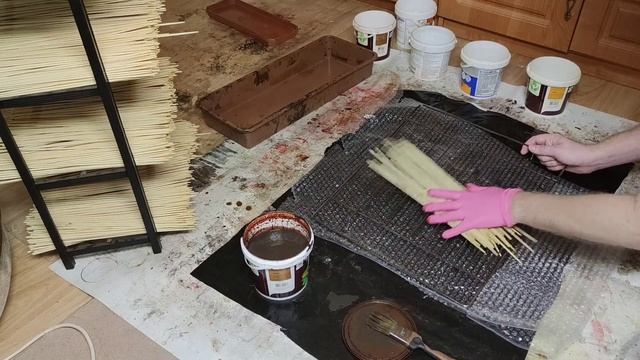 "Художественная" порча бумажной лозы. Один из методов получения интересного окраса. смотреть онлайн