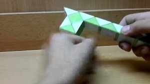 как делать собачку из змейки рубика