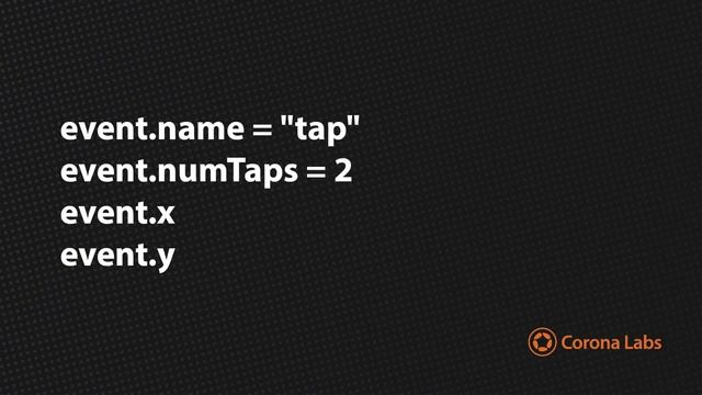 Corona University   Handling Tap Events In Corona SDK