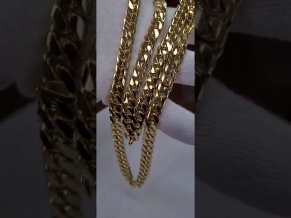 ⚡️Золотая цепочка Кубинка | Gold chain Kubinka | #shorts