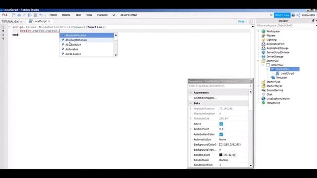 How to make a Button that Changes the text of The TextLabel in Roblox Studio смотреть онлайн