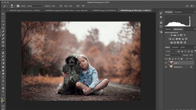 Как перекрасить лето в осень в Photoshop смотреть онлайн