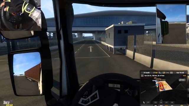 Heavy Container Cargo Driving - Euro Truck Simulator 2 | Logitech Driving Force Gt смотреть онлайн