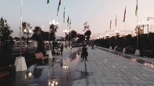 Ташкент. новый сквер Гейдара Алиева на Саракульке . смотреть онлайн