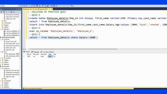 SQL tutorial (Practice set #7) смотреть онлайн