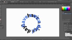 Текст по кругу и внутри круга в adobe illustrator