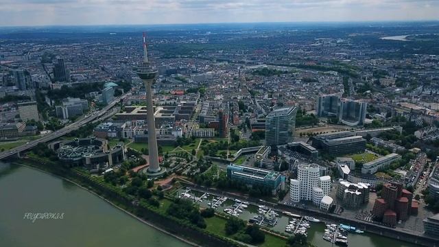 DUSSELDORF ?? Drone Aerial 4K | Drohne Nordrhein-Westfalen Germany Deutschland смотреть онлайн