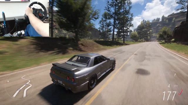 NISSAN GTR R32 SKYLINE - Forza Horizon 5 (steering wheel gameplay) смотреть онлайн