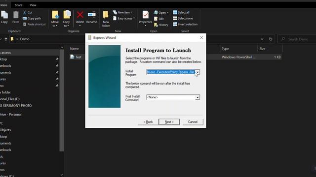 Convert a PowerShell(.ps1) file to executable(.exe) file easily using IEXPRESS WIZARD смотреть онлайн