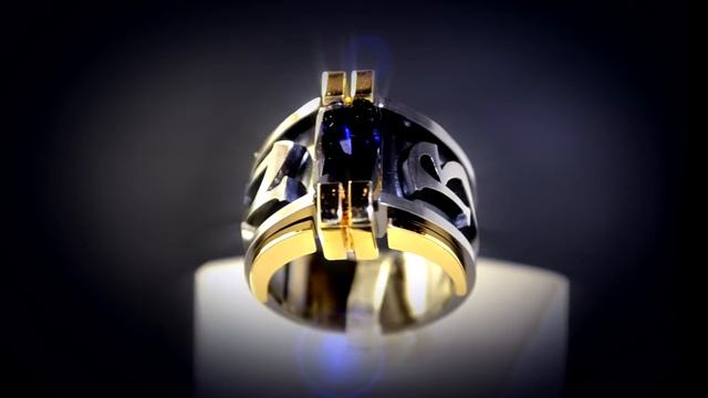 Авторская работа: именное кольцо с кордиеритом смотреть онлайн