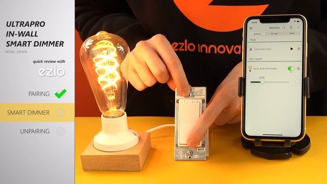 How to pair UltraPro In-Wall Dimmer 39351 with Ezlo Hubs? смотреть онлайн