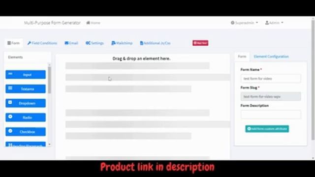 Using textarea & Texteditor in HTML form builder: Multi-purpose form generator смотреть онлайн