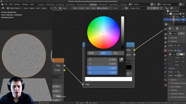 Procedural Marble Material (Blender Tutorial) смотреть онлайн