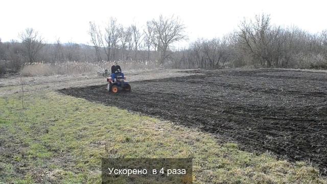 Боронование 2021, самодельным минитрактором. смотреть онлайн