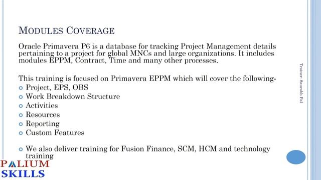 Primavera P6 EPPM training by experienced professional смотреть онлайн