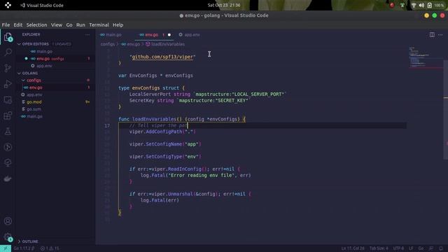 Go read env variables | Golang load env variables | Go load and read env file values using viper смотреть онлайн
