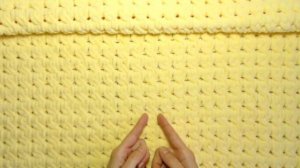 Детский плед из пряжи Ализе Пуффи Файн. Узор «Косичка».