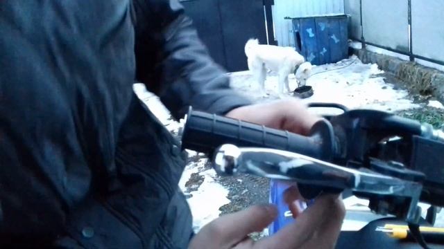 Ставим грипсы PROTAPER на питбайк RACER 125