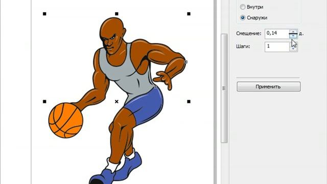 Контур объекта в CorelDraw смотреть онлайн