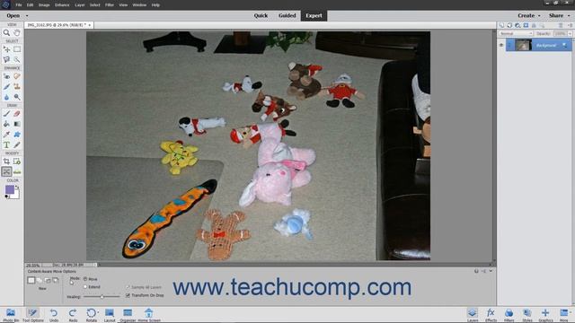 Photoshop Elements 2021 Tutorial The Content-Aware Move Tool Adobe Training смотреть онлайн