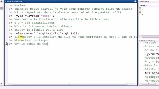 comment lire un fichier wav et faire son spectre fréquentiel ( fft)_Matlab смотреть онлайн