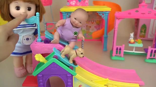 Куколка и Домашнее Животное Дом Игрушки и Игры в Парк Игрушки Детские Доли Игры смотреть онлайн