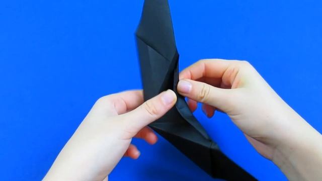 Как сделать летучую мышь из бумаги. Оригами летучая мышь-машет крыльями. смотреть онлайн