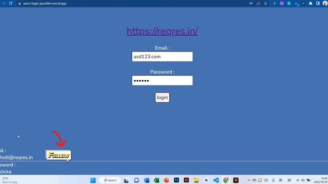 Axios-Login #react смотреть онлайн