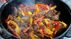 Армянское блюдо КЕР У СУС. Готовим в КАЗАНЕ на КОСТРЕ.