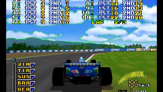 F1 Pole Position N64 - Gerhard Berger (Benetton) Spain GP 1996 смотреть онлайн