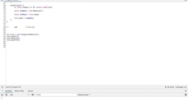 Add Node to Beginning of a Singly Linked List (JavaScript) смотреть онлайн
