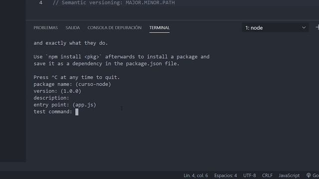 #4 - NODE JS - ¿Qué es el package.json? - Introducción práctica PASO A PASO смотреть онлайн
