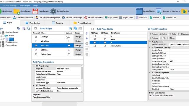 TUTORIAL PHPRAD SELECT MULTIPLE MEMBUAT APLIKASI TANPA CODING смотреть онлайн