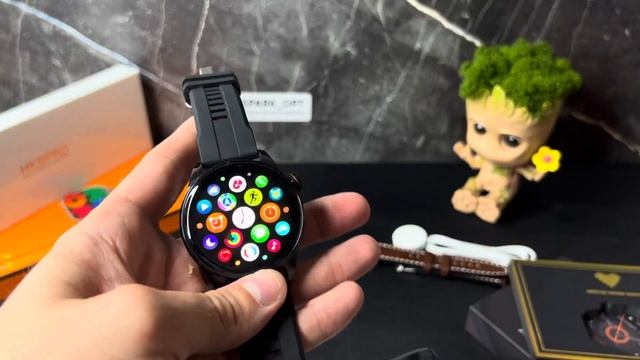 HK4 HERO | КРУГЛЫЕ ЧАСЫ С AMOLED ЭКРАНОМ ? смотреть онлайн