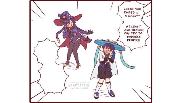 "You're undressing me?" (Genshin Impact Comic Dub) смотреть онлайн