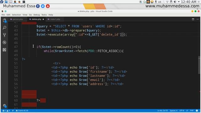 15 PHP PDO delete data from MySQL смотреть онлайн