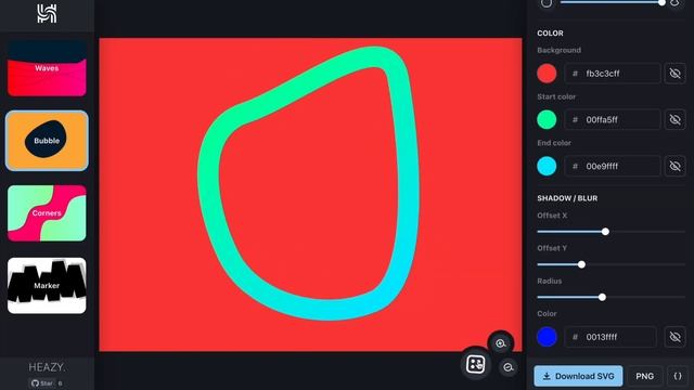 Heazy - Design Studio - Generate Unique SVG Design Assets with Ease смотреть онлайн
