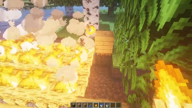 HOW to MAKE an OAK BRIDGE in SURVIVAL (EASY!) - MINECRAFT TUTORIAL смотреть онлайн