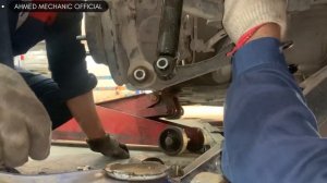 How to replace a rear Coil spring [ hyundai sonata]