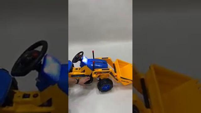 Аккумуляторная детская машина Everflo Yellow Minitractor ЕА002 смотреть онлайн