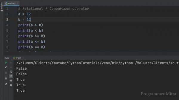 Python Tutorial - 5 | Python Tutorial For Beginners In Hindi ?| Operators in Python