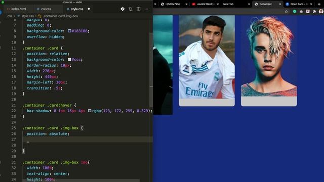 Amaliyot dars. Animatsiya card yasab ko'ramiz #html #css смотреть онлайн