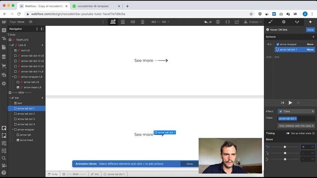 Building an ARROW ANIMATION in Webflow | NoCode Tribe смотреть онлайн