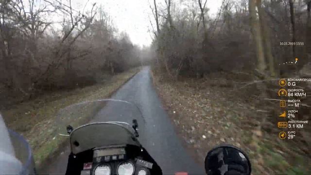 Africa Twin XRV 750. Подорож в Трахтемирів. Закриваю мотосезон 2019. Путешествие в Трахтемиров смотреть онлайн